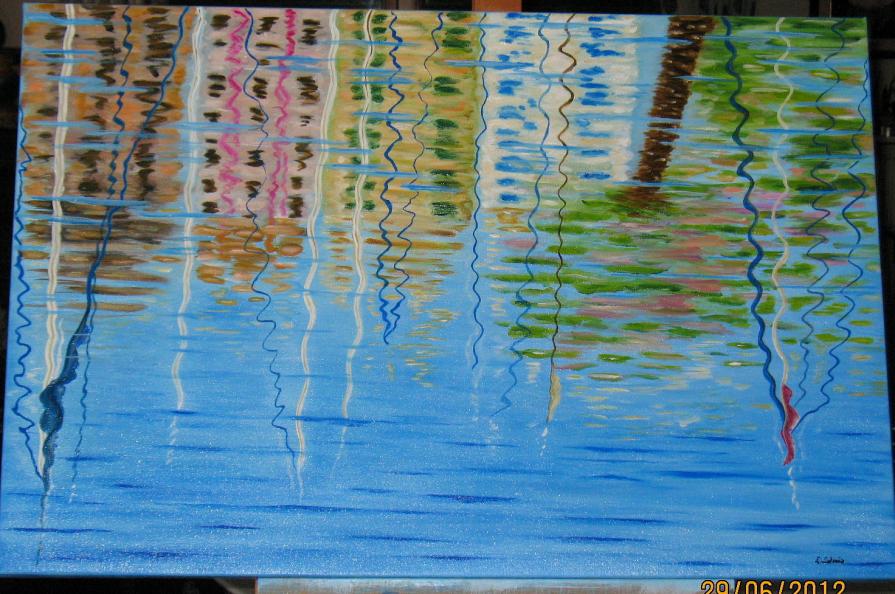 Riflessi nell'acqua del porto