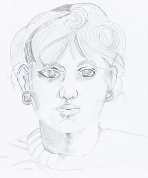 ritratto di figura mitologica