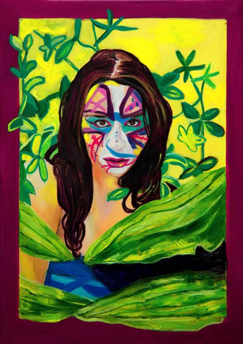 "Autoritratto con una maschera"