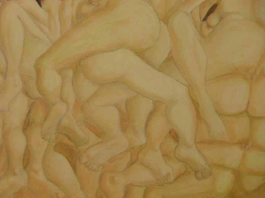 Amalgamanti (particolare) - Amalgama di piccolette in un'alcova zeppa e stipata - Tutte insieme, una sopra l'altra!