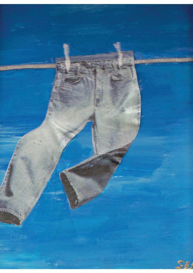 Ho lavato i miei jeans preferiti