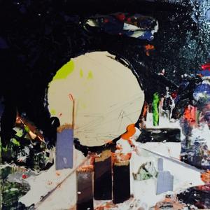 Luna piena sulla città 