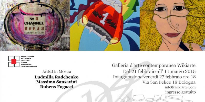 Mostra personale di Ludmilla Radchenko, Massimo Sansavini e Rubens Fogacci, presentazione a cura di Giorgio Grasso