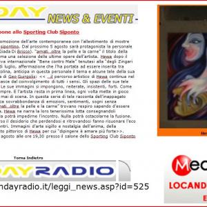 PERSONALE PITTORICA "amati...oltre la pelle e la carne"