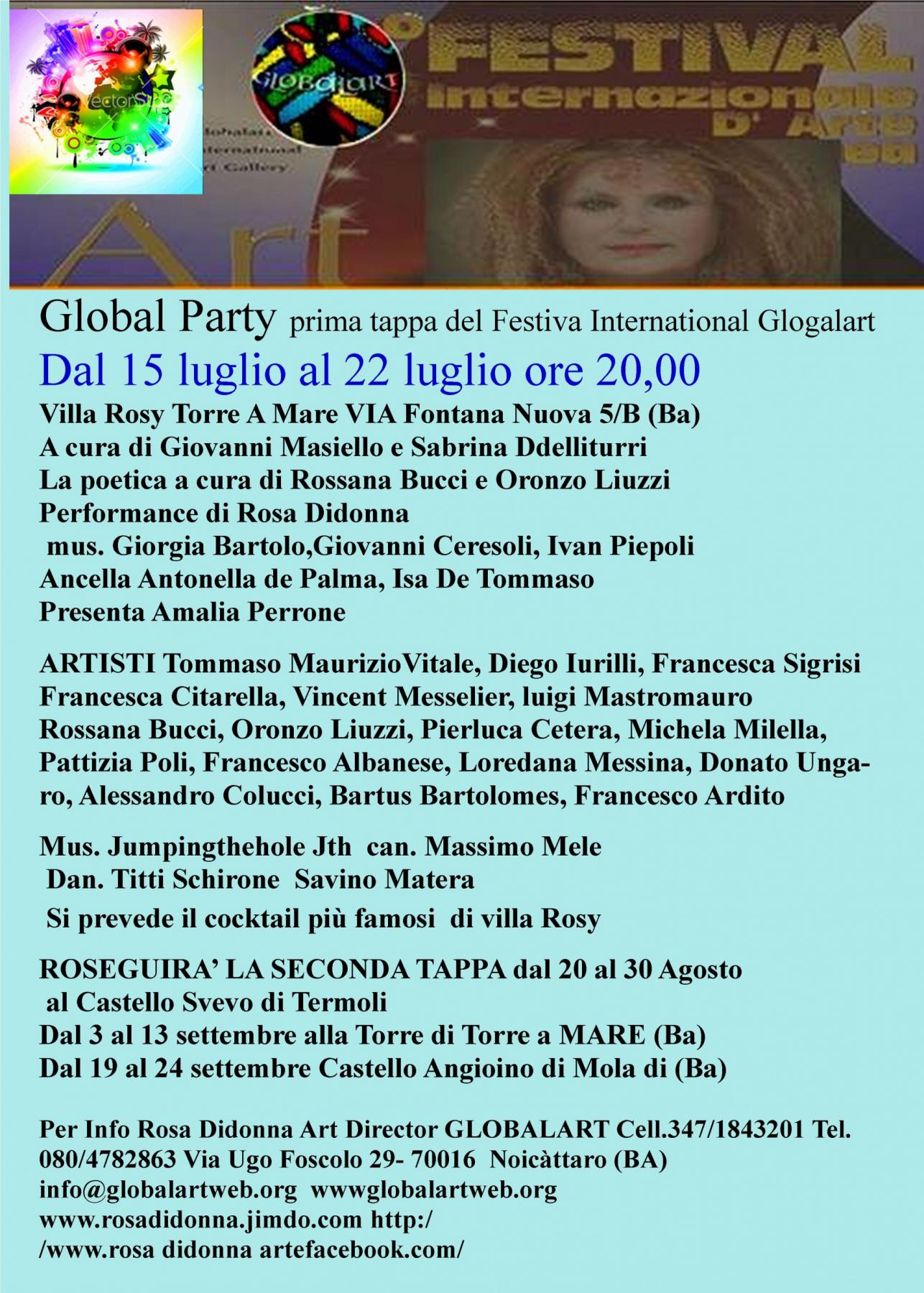 GlobalPoolParty - Festa dell'arte 2016 GlobalPoolParty - Festa dell'arte 2016