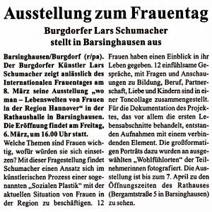 wo man - Social sculpture for the International Women's Day wo man - Social sculpture for the International Women's Day