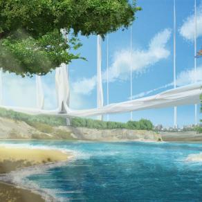 Ancient Russian city in 2300 (scetch)