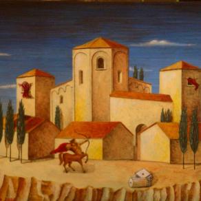 Sagittario che mira alla luna