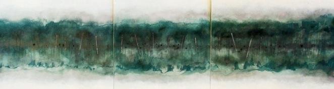 Nouveau Aqua Nova Triptych