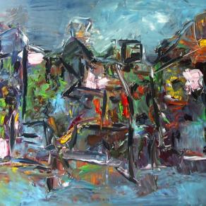 Flower Stall  with sold flowers