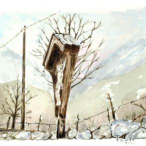 Sul sentiero di montagna