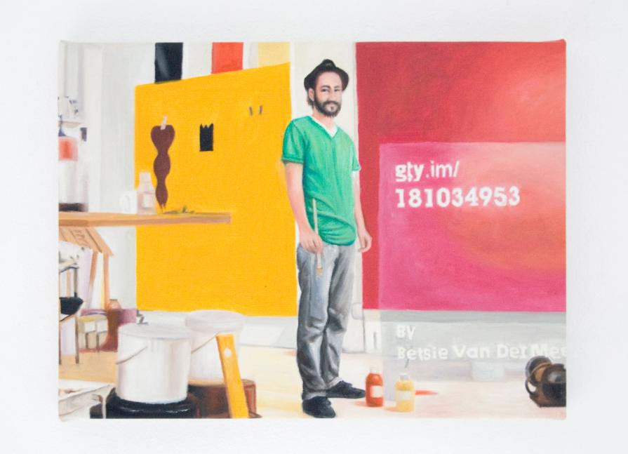A Contemporary Portrait of the Internet Artist - Artist in studio working on painting