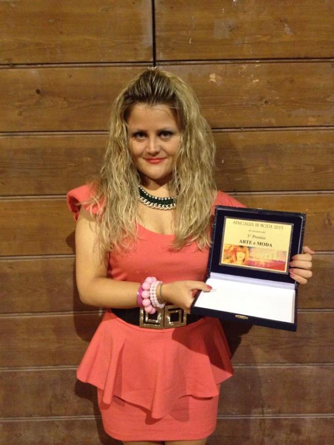 ho vinto il 3 premio MISS ARTE E MODA 2015 SENIGALLIA 