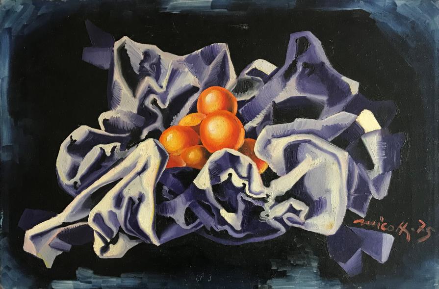 Enrico Micotti - Natura morta - olio su tela - 60 x 40