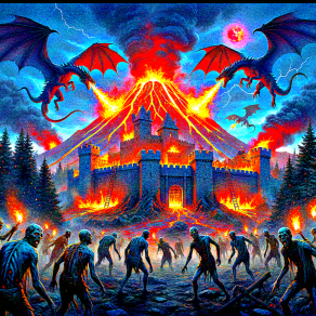 Sotto cieli di fulmini e un vulcano ..la fortezza si erge.. ma l'assalto è appena iniziato !!!