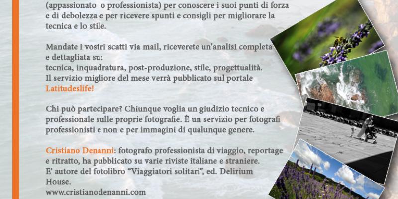 Letture portfolio on line in collaborazione con Latitudeslife