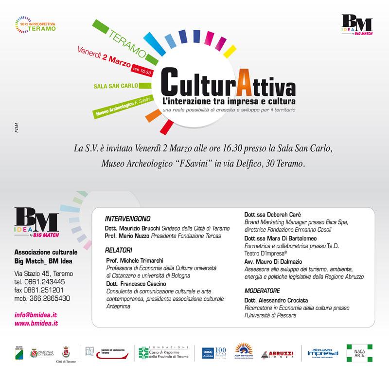 CulturAttiva_ L'interazione tra impresa e cultura, una reale possibilità di crescita e sviluppo per il territorio
