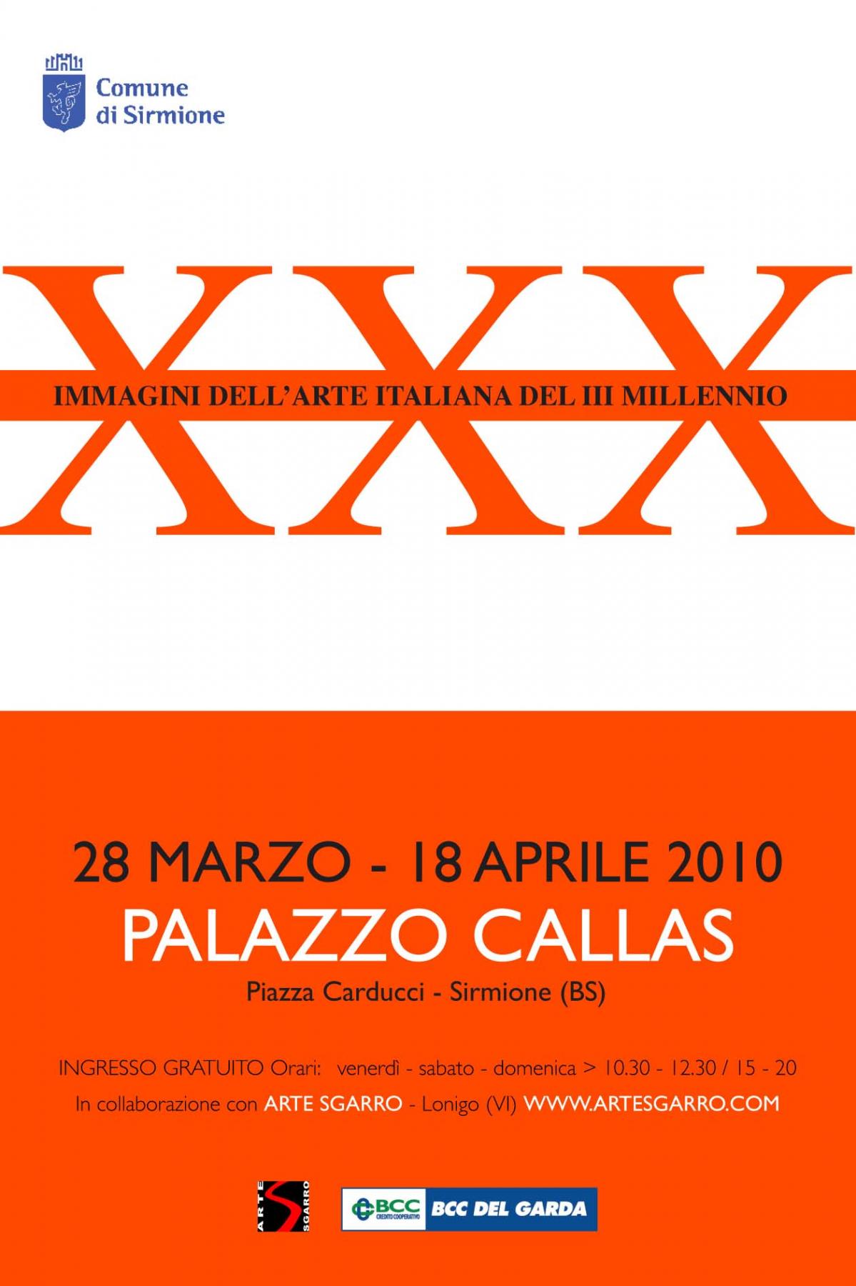 Immagini dell’arte italiana del III Millennio Immagini dell’arte italiana del III Millennio