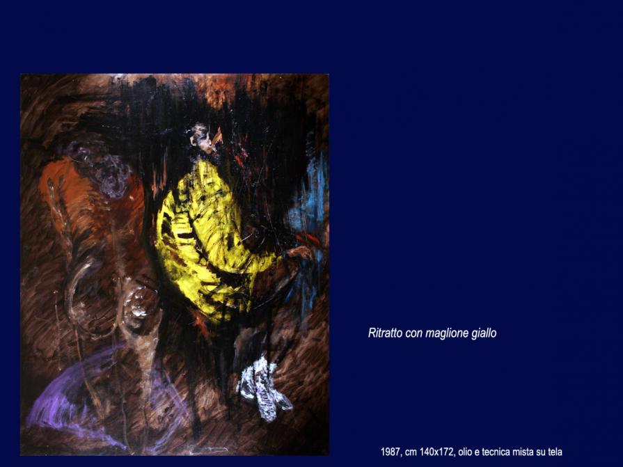 ritratto con maglione giallo
