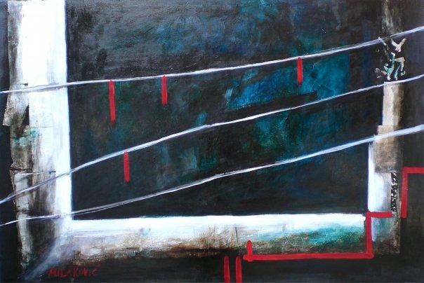 Walking through the darkness, on a thin white line...