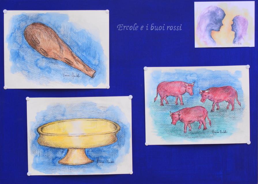 Illustrazioni di Marina Marchetti per il libro di favole di Sergio Gnudi "La mamma racconta gli eroi