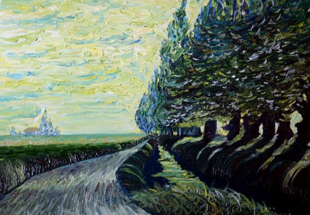 STRADA DI CAMPAGNA E PIOPPI A VIGARANO