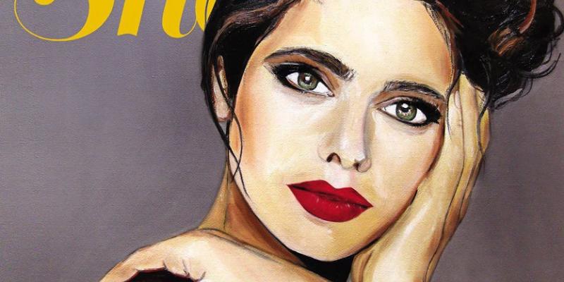 One of my works, Isabella Rossellini for the Cover of the August Issue "She Magazine".