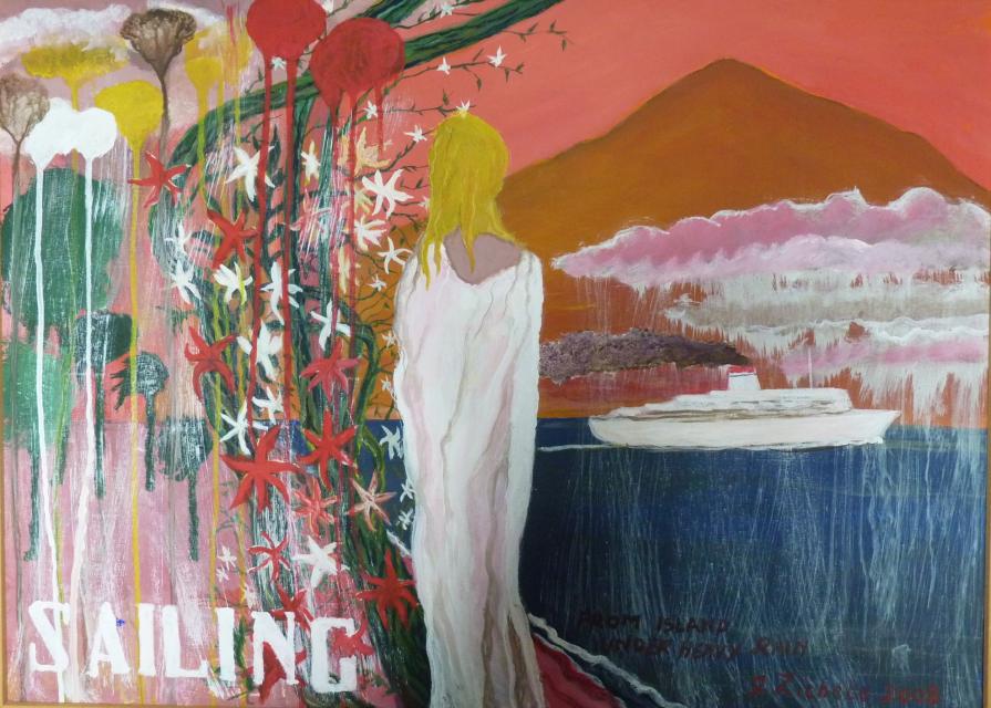 sailing under heavy rain