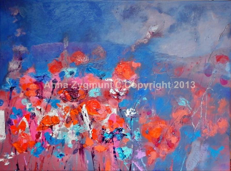 Evening Meadow, june 2013, oil canvas