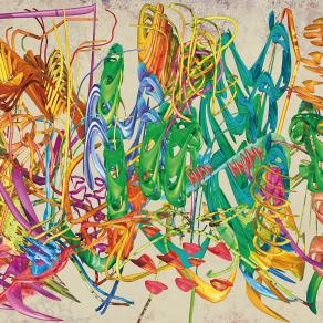 the Frozen Air Evoked the Analogical Still of Ephemeral Swarms