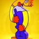 Thierry Noir big-blue-contrabass-sculpture 