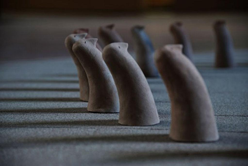 Simone Ialongo solo exhibition Indagine sull’origine della spiritualità dell’uomo