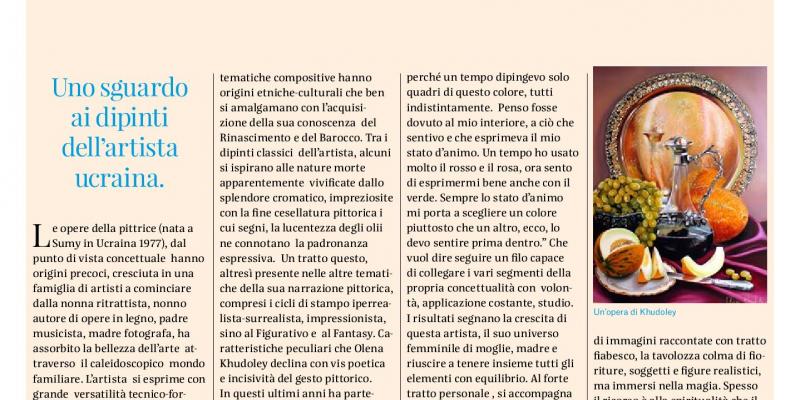 Olena Khudoley, la magia del colore Olena Khudoley, la magia del colore