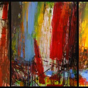  XXX - triptych - 240x103 cm -2010  by antonio civitarese+ 