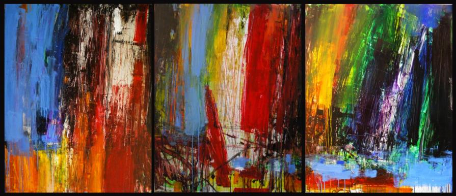  XXX - triptych - 240x103 cm -2010  by antonio civitarese+ 