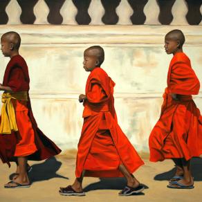 3 monks