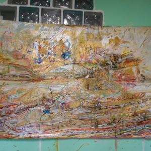 partcolare dell opera metropoli in movimento