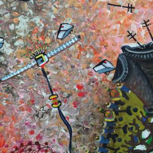 detail of 'late at night in the motel room of God'