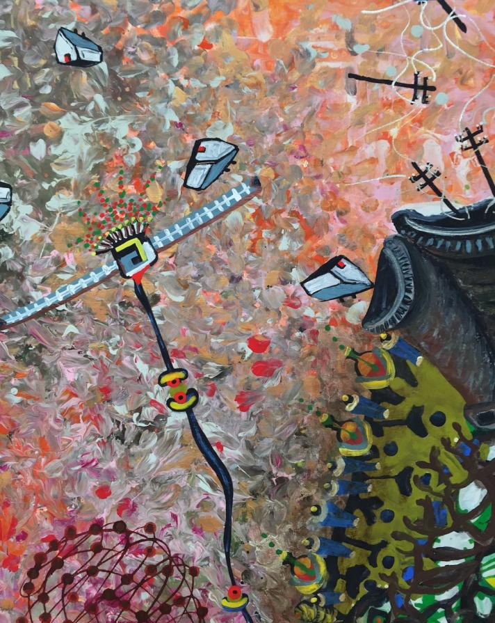 detail of 'late at night in the motel room of God'