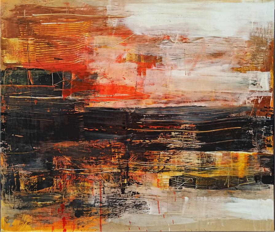 tempo tecnica mista su tela 120x100_Antonio Civitarese 2021