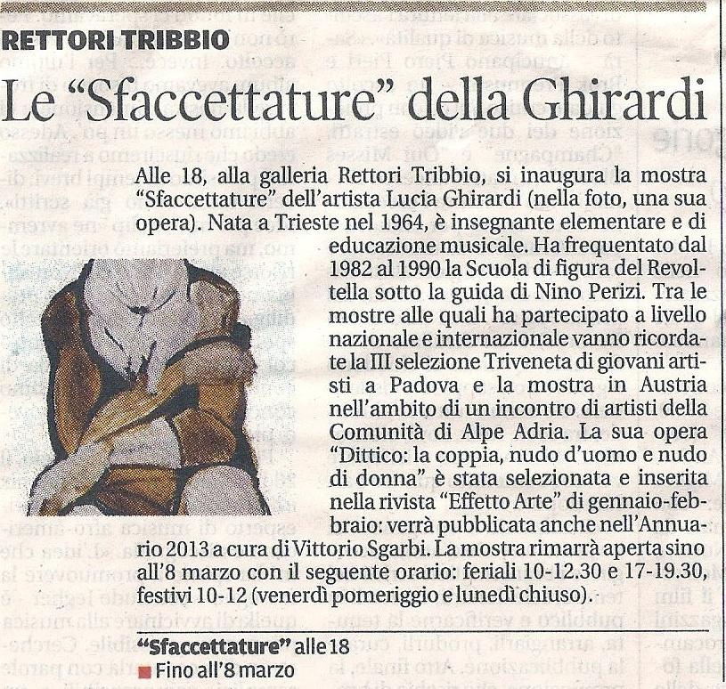 IL PICCOLO di Sabato 23/02/13 