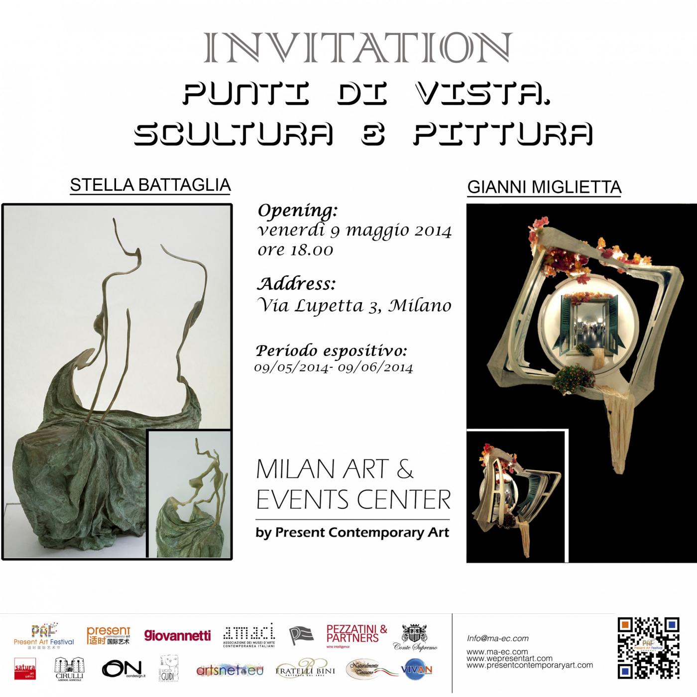 "Punti di vista. Scultura e pittura"STELLA BATTAGLIA- GIANNI MIGLIETTA "Punti di vista. Scultura e pittura"STELLA BATTAGLIA- GIANNI MIGLIETTA