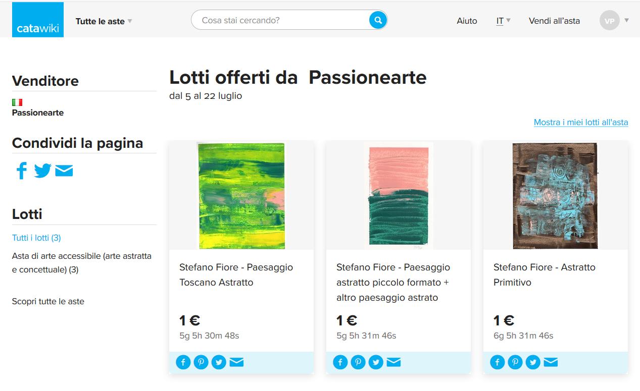 In asta su Catawiki alcune opere piccolo formato - asta in scadenza