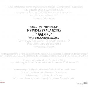 “Walking” di Nicolantonio Mucciaccia