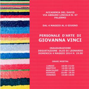 Personale d'arte di Giovanna Vinci