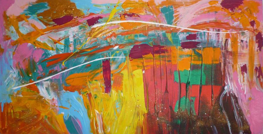 Pittura N. 26 "La visione dopo lo schianto"