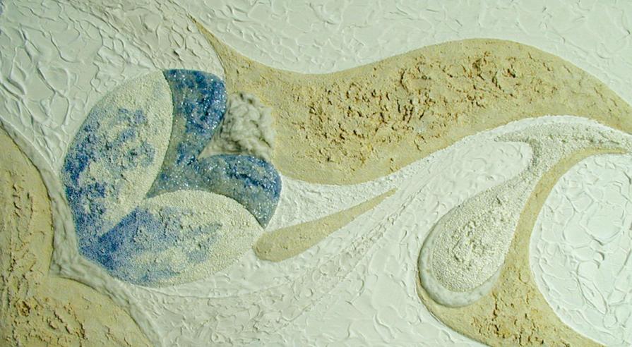 Guardo l'istante fiorito e azzurro 2 ( opera alla luce )