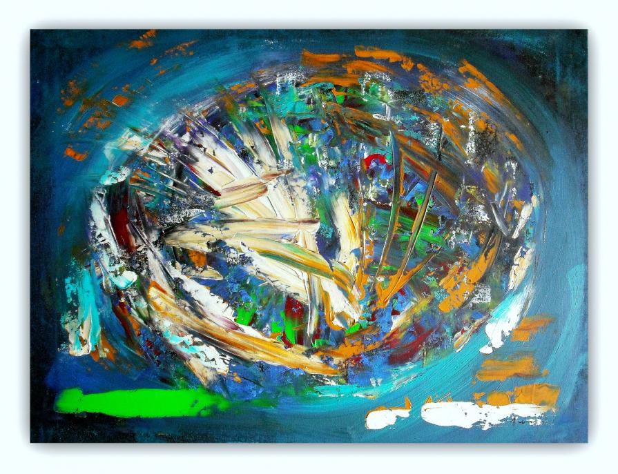 QUADRI ASTRATTI MODERNI  " SANADER ART " DIPINTI A MANO PITTURA  ASTRATTA