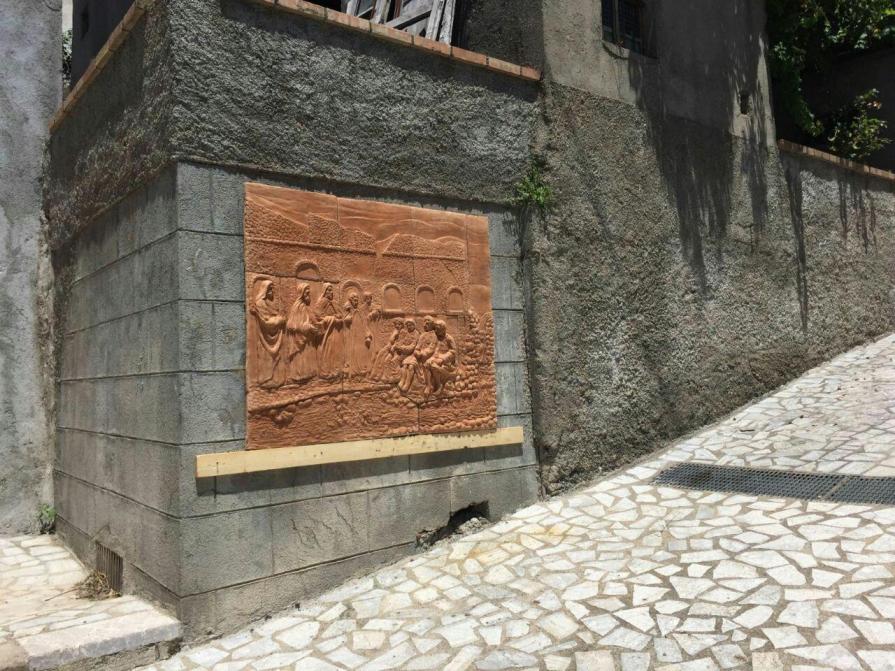 Sentiero bizantino - particolare - Terracotta 160x140