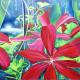 Ester Q (Italia) - Inside the garden - olio su tela - 50 x 100
